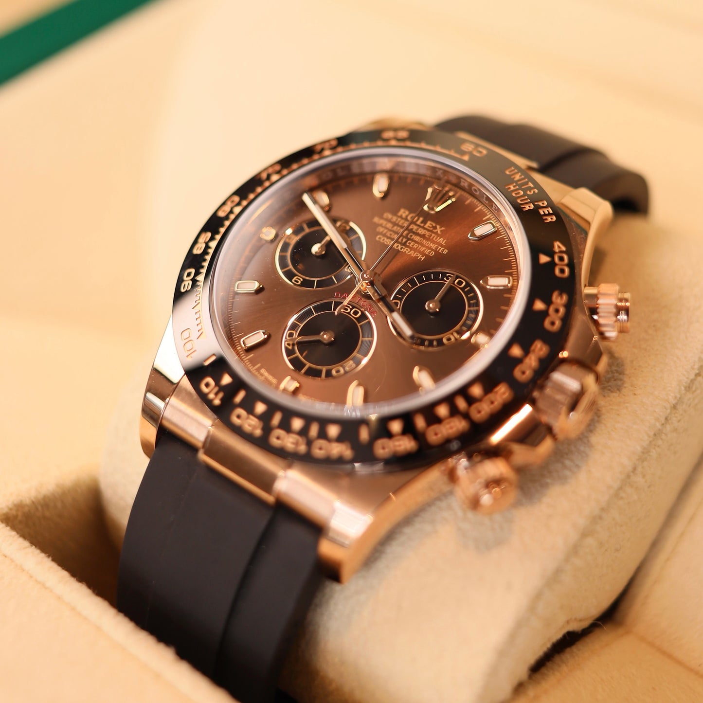 Rolex Daytona in Rose Gold mit Kautschuke Band