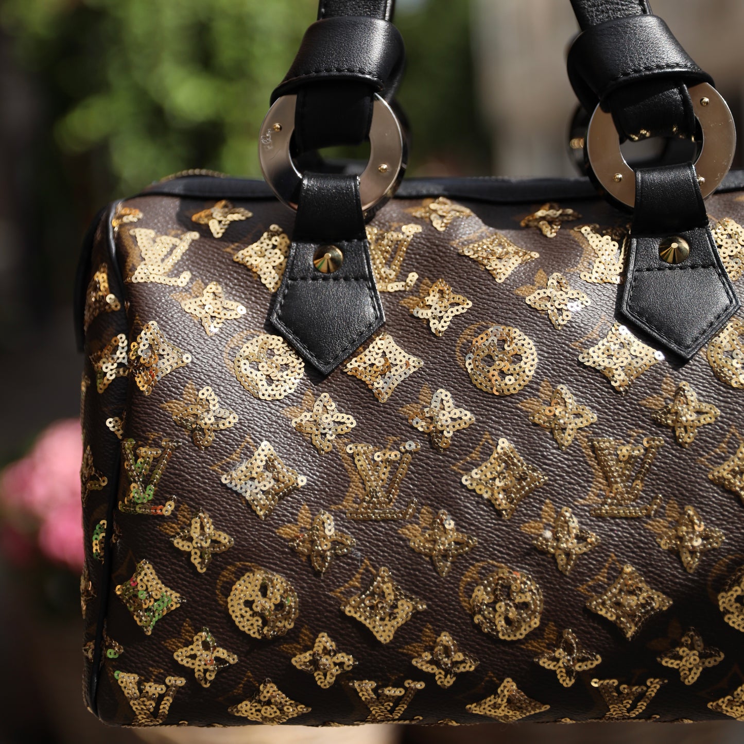 Louis Vuitton Limited Edition Gold Monogram Eclipse Speedy 28