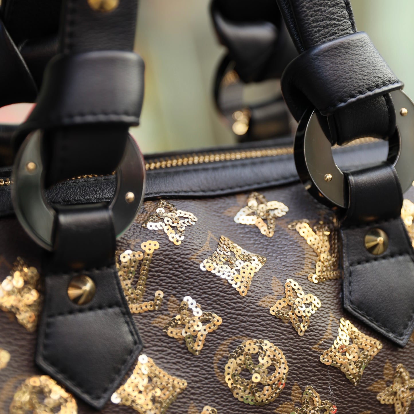 Louis Vuitton Limited Edition Gold Monogram Eclipse Speedy 28