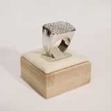 Ring mit 18kt Weissgold