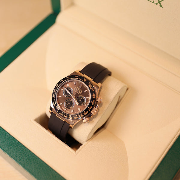 Rolex Daytona in Rose Gold mit Kautschuke Band