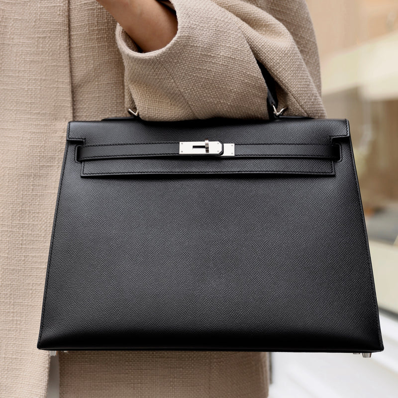 Hermès Kelly 32 Sellier Black