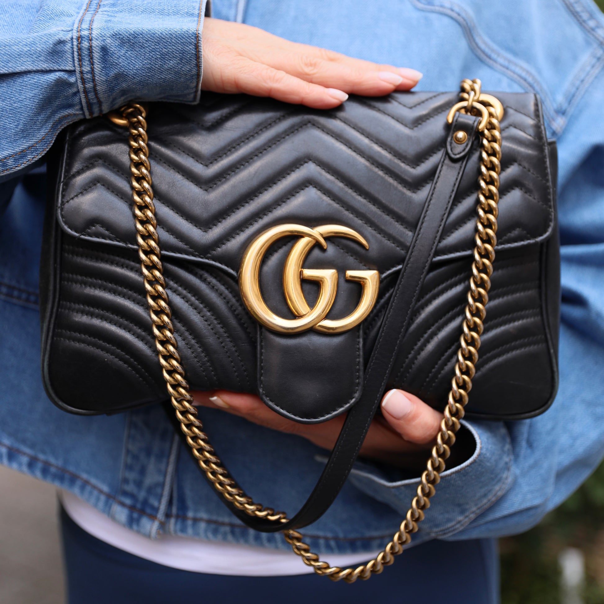 Ngetasche Beige Schwarze Umhängetasche Gucci Crossbody Bag