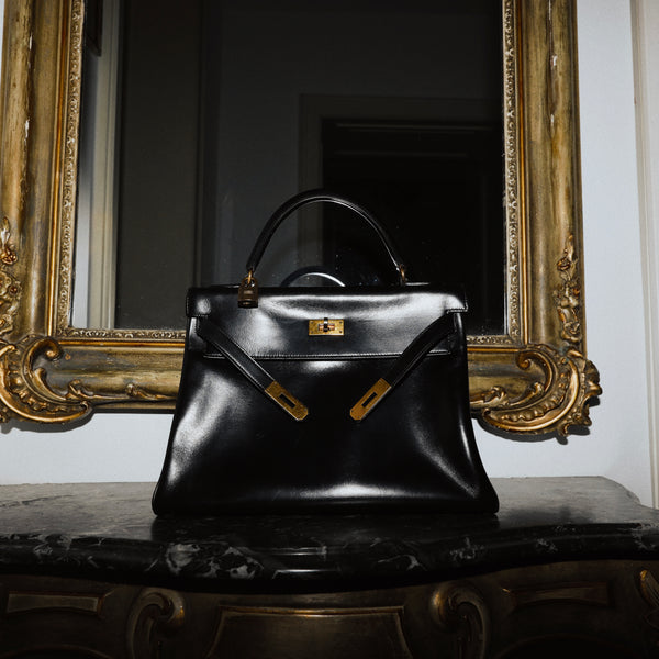 Hermès Kelly 28 Box Schwarz